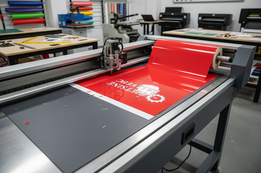 Industrial vinyl cutting plotter machine cutting custom lettering